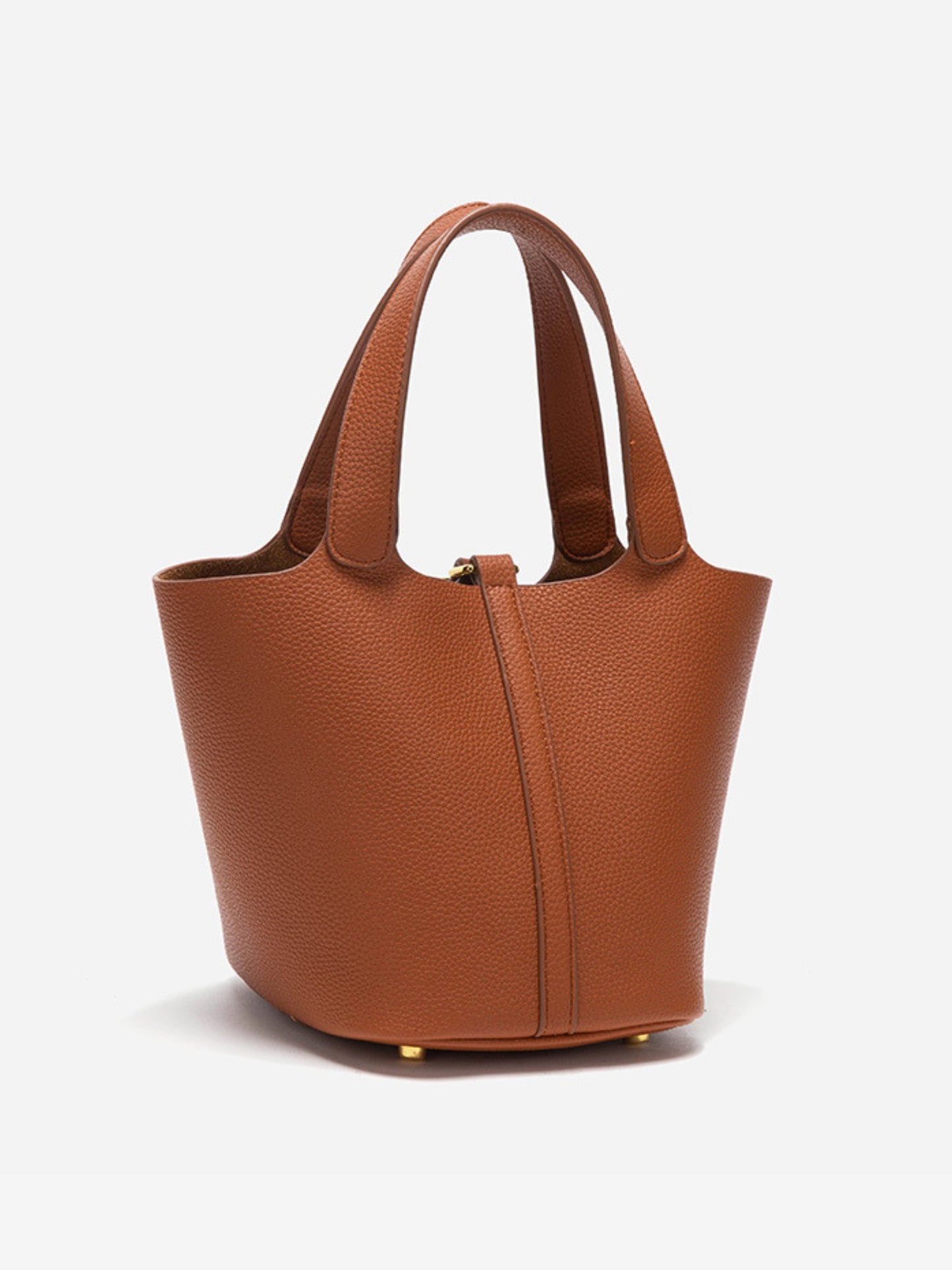 10007 - Claire Chic Bucket Bag – Elegant & Versatile Leather Handbag