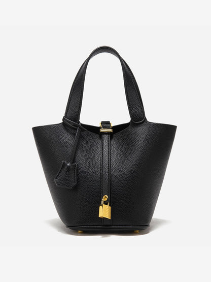 10007 - Claire Chic Bucket Bag – Elegant & Versatile Leather Handbag