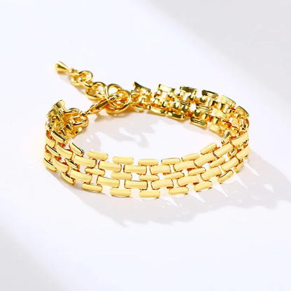 40006 - Gold Link Bracelet – Elegant & Sophisticated Jewelry