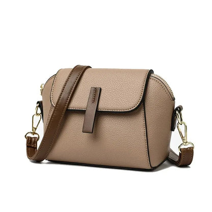 10002 - Casual PU Leather Shoulder Bag for Women - Stylish Solid Color Crossbody