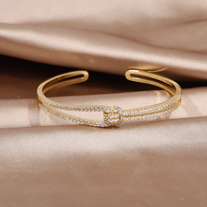 40005 - Adjustable Trace Knot Bracelet – Elegant & Minimalist Jewelry