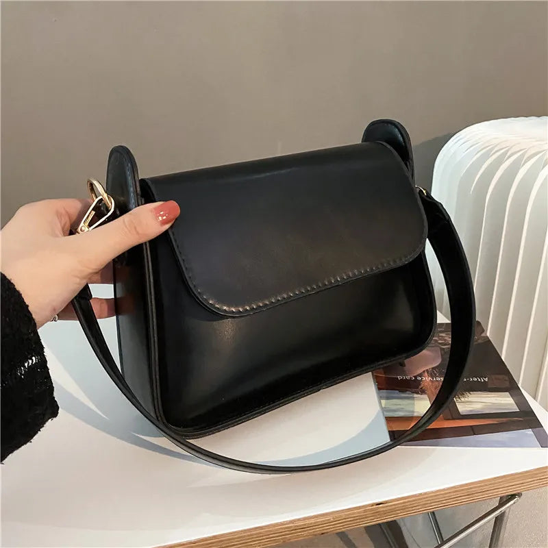 10004 - Trendy Flap Shoulder Bag for Women | PU Leather Armpit Handbag & Designer Tote